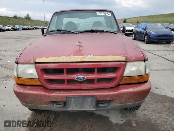 1998 Ford Ranger XL z VIN 1FTYR11U4WPB26006, wystawiony jako Copart lot #59239915 z przebiegiem 174 830 mil mil oraz Czysty tytuł • Clean title. Historia ofert i sprzedaży dostępna na DreamBid. Obrazek 5.