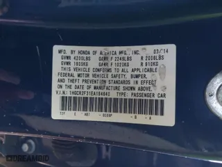 2014 Honda Accord Sedan LX with VIN 1HGCR2F31EA194640, listed as a IAAI auction lot 41761766 with 90,993 mi miles. Bid and sale history available at carsss.com. Image 9.