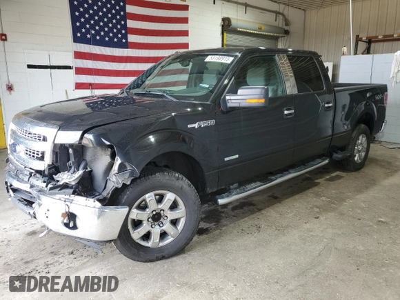 2014 Ford F-150 XL with VIN 1FTFW1ET9EFB65714, listed as a Copart auction lot 53198915 with 83,927 mi miles and Salvage title. Bid and sale history available at DreamBid. Image 1.