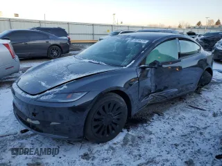 2024 Tesla Model 3 Long Range with VIN 5YJ3E1EB6RF849174, listed as a Copart auction lot 88196775 with Not Provided miles and Salvage Title. Bid and sale history available at DreamBid. Image 1.