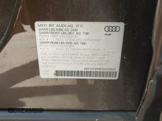 2013 Audi Q5 Premium Plus с VIN WA1LFAFP8DA029892, выставлен на аукционе IAAI как лот 42453424 с пробегом 148 246 миль миль и . История ставок и продаж доступна на DreamBid. Изображение 9.