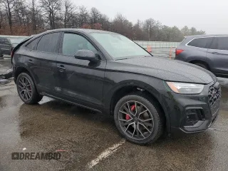2025 Audi SQ5 Sportback Premium Plus with VIN WA124AFY8S2010468, listed as a Copart auction lot 84091434 with Not Provided miles and Salvage Title. Bid and sale history available at DreamBid. Image 4.