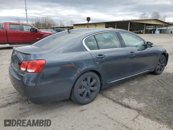 2009 Lexus GS 350 with VIN JTHCE96S390022663, listed as a Copart auction lot 53105095 with 260,044 mi miles and Salvage Title. Bid and sale history available at carsss.com. Image 3.