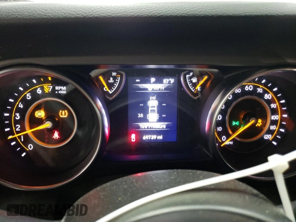 2022 Jeep Gladiator Sport S with VIN 1C6HJTAG5NL117583, listed as a Copart auction lot 51912425 with 69,739 mi miles and Salvage title. Bid and sale history available at DreamBid. Image 9.