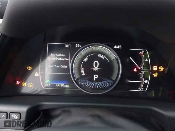 2025 Lexus ES 300h with VIN 58ADA1C10SU057257, listed as a IAAI auction lot 42192136 with 8,030 mi miles and . Bid and sale history available at DreamBid. Image 7.
