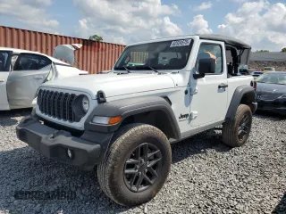2025 Jeep Wrangler Sport S with VIN 1C4PJXAN7SW515513, listed as a Copart auction lot 62524575 with 10,371 mi miles and Salvage title. Bid and sale history available at DreamBid. Image 1.