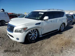 2013 Infiniti QX56 with VIN JN8AZ2NE8D9042402, listed as a Copart auction lot 76409174 with 177,686 mi miles and Salvage Title. Bid and sale history available at carsss.com. Image 1.