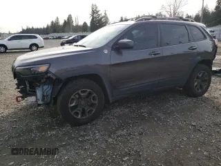 2019 Jeep Cherokee Trailhawk with VIN 1C4PJMBX1KD351363, listed as a Copart auction lot 46864655 with 152,590 mi miles and Salvage Title. Bid and sale history available at DreamBid. Image 1.