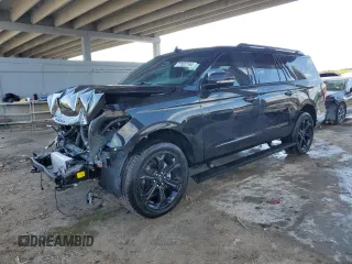 2024 Ford Expedition Max Limited с VIN 1FMJK2A80REA22008, выставлен на аукционе Copart как лот 77822164 с пробегом 6 264 миль миль и На запчасти • Non repairable. История ставок и продаж доступна на DreamBid. Изображение 1.