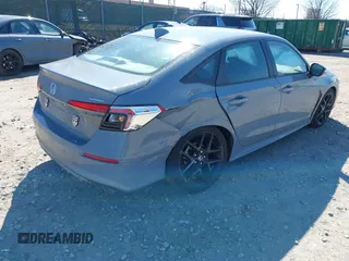 2024 Honda Civic Sedan Sport with VIN 2HGFE2F54RH580647, listed as a IAAI auction lot 41749243 with 1 mi miles. Bid and sale history available at carsss.com. Image 4.