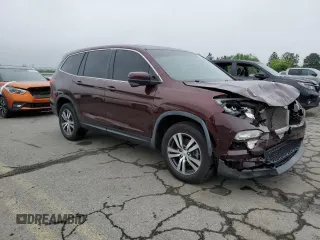 2017 Honda Pilot EX-L with VIN 5FNYF6H55HB004823, listed as a Copart auction lot 61200055 with 77,677 mi miles and Salvage title. Bid and sale history available at DreamBid. Image 4.