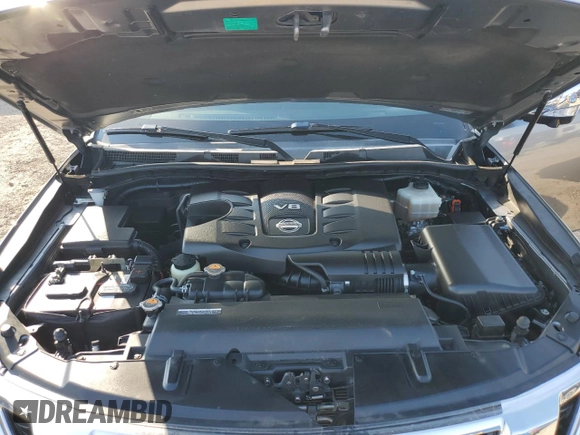 2019 Nissan Armada Platinum with VIN JN8AY2NF3K9350845, listed as a Copart auction lot 47219855 with 64,743 mi miles and Salvage title. Bid and sale history available at DreamBid. Image 12.