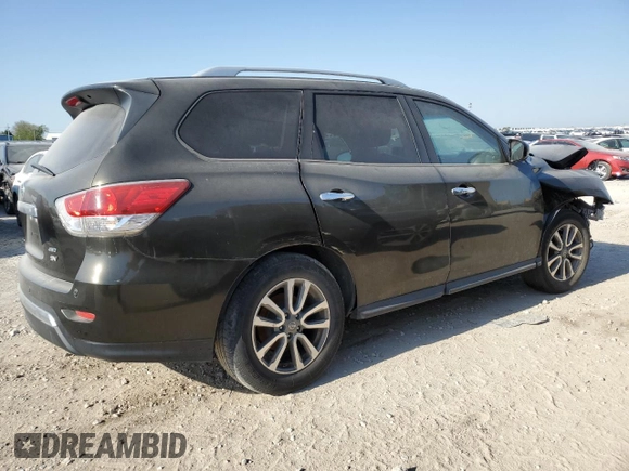 2015 Nissan Pathfinder SL with VIN 5N1AR2MM3FC638443, listed as a Copart auction lot 84813624 with Not provided miles and Salvage title. Bid and sale history available at DreamBid. Image 3.