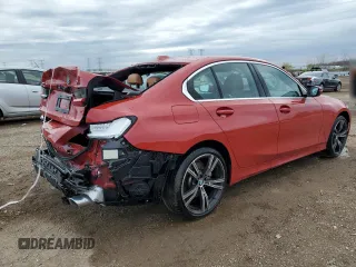 2024 BMW 3 Series 330i xDrive with VIN 3MW89FF09R8E04692, listed as a Copart auction lot 54345295 with 20,920 mi miles and Salvage title. Bid and sale history available at DreamBid. Image 3.