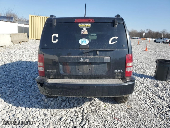 2008 Jeep Liberty Sport with VIN 1J8GN28K18W177630, listed as a Copart auction lot 48662425 with 184,644 mi miles and Salvage Title. Bid and sale history available at carsss.com. Image 6.