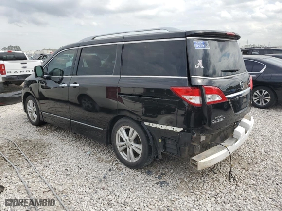 2015 Nissan Quest S with VIN JN8AE2KP3F9127443, listed as a Copart auction lot 45927644 with 93,174 mi miles. Bid and sale history available at carsss.com. Image 2.