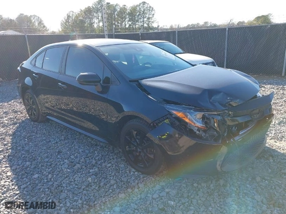 2022 Toyota Corolla LE with VIN JTDEPMAE1NJ223751, listed as a IAAI auction lot 41595977 with 66,313 mi miles. Bid and sale history available at carsss.com. Image 1.