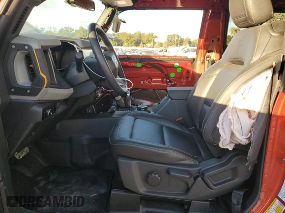 2023 Ford Bronco with VIN 1FMDE5CP0PLC17366, listed as a Copart auction lot 83611284 with 3,596 mi miles and Salvage title. Bid and sale history available at DreamBid. Image 7.
