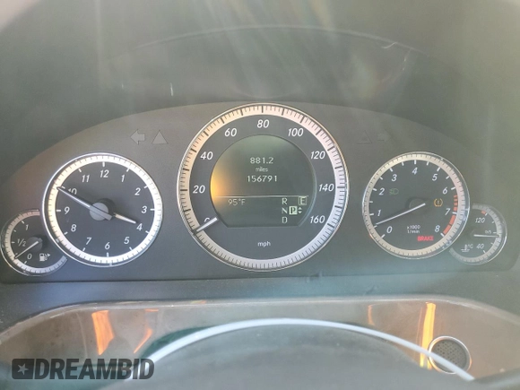 2011 Mercedes-Benz E with VIN WDDHF8HB6BA398968, listed as a Copart auction lot 56238635 with 156,791 mi miles and Clean Title. Bid and sale history available at DreamBid. Image 9.