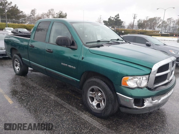 2004 Dodge 1500 SLT with VIN 1D7HA18N64J135561, listed as a IAAI auction lot 41724085 with 209,256 mi miles and . Bid and sale history available at DreamBid. Image 1.