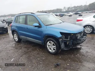 2017 Volkswagen Tiguan S with VIN WVGBV7AX8HK009247, listed as a IAAI auction lot 41346498 with 190,952 mi miles and . Bid and sale history available at DreamBid. Image 1.