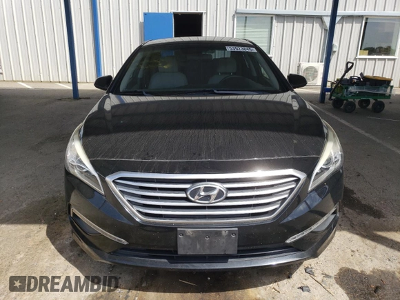 2015 Hyundai Sonata 2.4L SE with VIN 5NPE24AF4FH217346, listed as a Copart auction lot 53923845 with 104,000 mi miles and Salvage Title. Bid and sale history available at carsss.com. Image 5.