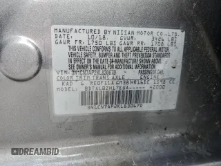 2019 Nissan Versa SV with VIN 3N1CN7AP2KL830670, listed as a Copart auction lot 50995655 with Not provided miles and Salvage title. Bid and sale history available at DreamBid. Image 12.