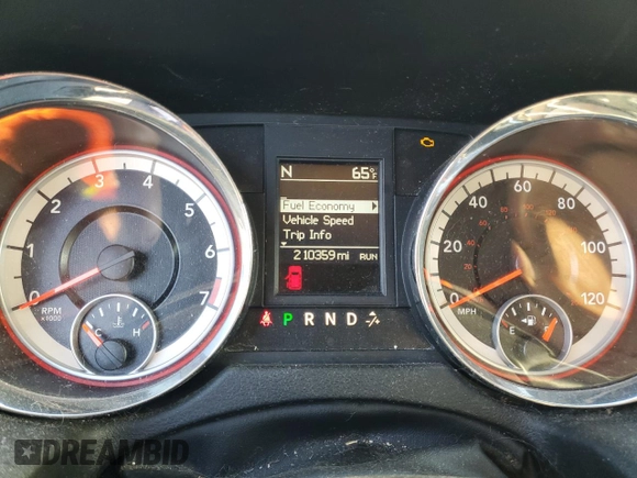 2013 Dodge Grand Caravan Crew with VIN 2C4RDGDG4DR567707, listed as a Copart auction lot 52731005 with 210,359 mi miles and Salvage Title. Bid and sale history available at DreamBid. Image 9.