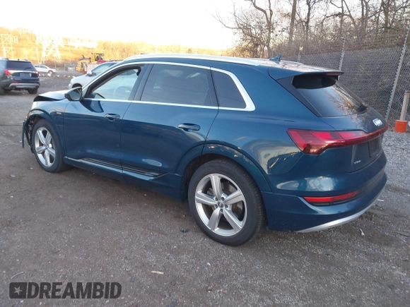 2019 Audi e-tron Prestige with VIN WA1VABGE0KB011579, listed as a IAAI auction lot 41027812 with 41,549 mi miles and . Bid and sale history available at DreamBid. Image 3.