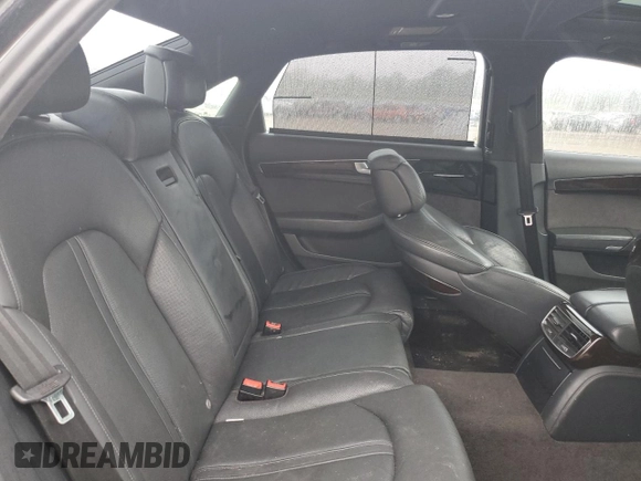 2015 Audi A8 4.0T with VIN WAU32AFD6FN037523, listed as a Copart auction lot 59757555 with 146,463 mi miles and Clean title. Bid and sale history available at DreamBid. Image 10.