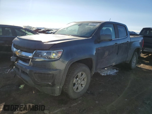 2015 Chevrolet Colorado 4WD WT with VIN 1GCGTAE32F1191129, listed as a Copart auction lot 42255765 with 106,516 mi miles and Salvage Title. Bid and sale history available at DreamBid. Image 1.