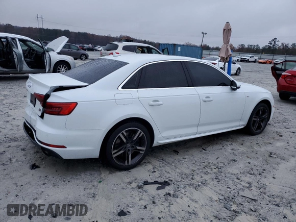 2017 Audi A4 Premium Plus with VIN WAULNAF48HN009281, listed as a Copart auction lot 82388984 with 109,894 mi miles and Salvage Title. Bid and sale history available at carsss.com. Image 3.