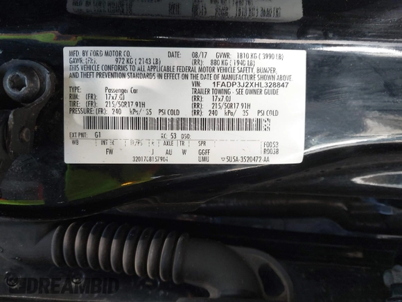 2017 Ford Focus Titanium с VIN 1FADP3J2XHL328847, выставлен на аукционе IAAI как лот 41740627 с пробегом 89 276 миль миль и . История ставок и продаж доступна на DreamBid. Изображение 9.