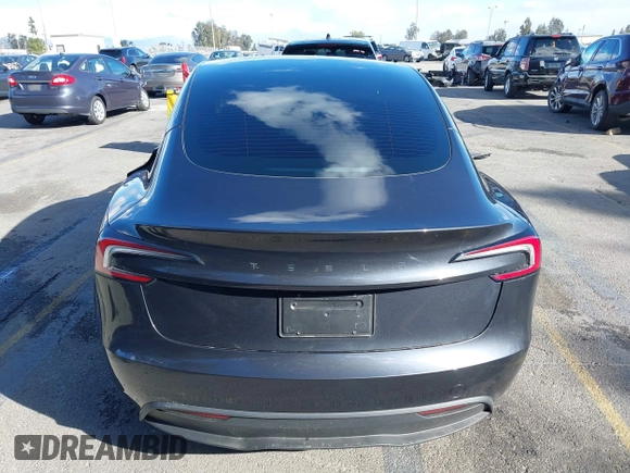 2024 Tesla Model 3 with VIN 5YJ3E1EA0RF718703, listed as a IAAI auction lot 41278243 with 6,504 mi miles. Bid and sale history available at carsss.com. Image 16.