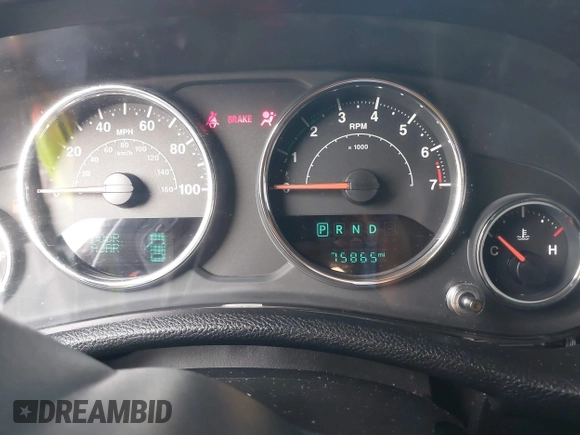 2018 Jeep Wrangler JK Unlimited Sport with VIN 1C4BJWDG5JL858936, listed as a IAAI auction lot 39953617 with 75,865 mi miles. Bid and sale history available at carsss.com. Image 7.