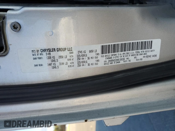 2009 Dodge Caravan z VIN 208HN44EX9R651559, wystawiony jako Copart lot #45508355 z przebiegiem 127 852 mil mil oraz Nie do naprawy • Non repairable. Historia ofert i sprzedaży dostępna na DreamBid. Obrazek 15.