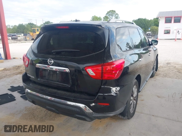 2017 Nissan Pathfinder Platinum with VIN 5N1DR2MNXHC674963, listed as a IAAI auction lot 42018257 with 77,305 mi miles. Bid and sale history available at carsss.com. Image 4.