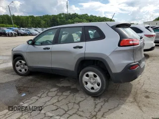 2015 Jeep Cherokee Sport with VIN 1C4PJLAB8FW761989, listed as a Copart auction lot 56869675 with 181,347 mi miles and Salvage title. Bid and sale history available at DreamBid. Image 2.