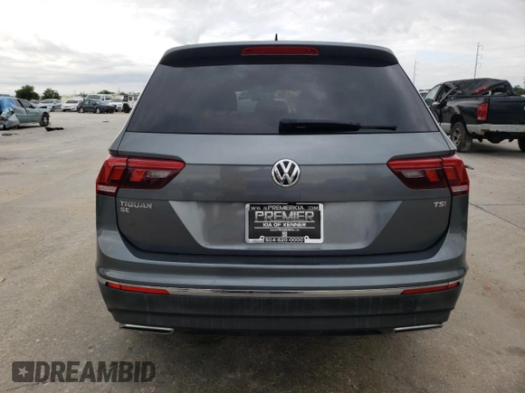 2018 Volkswagen Tiguan SEL with VIN 3VV3B7AX7JM005708, listed as a Copart auction lot 56431835 with 53,957 mi miles and Salvage title. Bid and sale history available at DreamBid. Image 6.