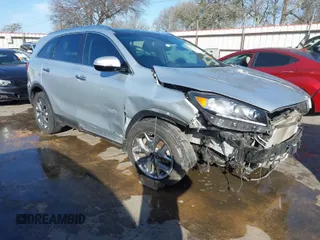 2019 Kia Sorento EX Sport V6 with VIN 5XYPH4A52KG603439, listed as a IAAI auction lot 41784097 with 49,481 mi miles. Bid and sale history available at carsss.com. Image 1.