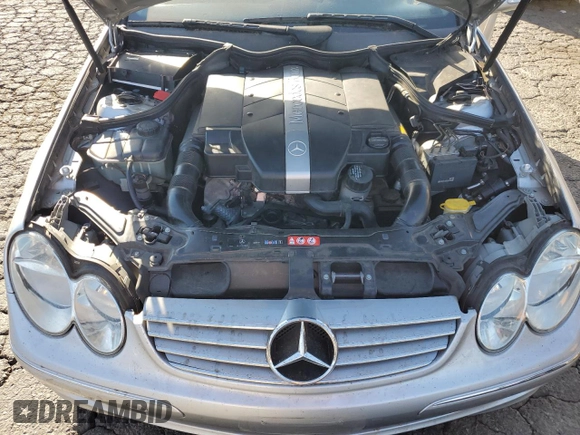 2005 Mercedes-Benz CLK-Class 3.2L with VIN WDBTK65J75F122191, listed as a Copart auction lot 77580334 with 51,439 mi miles and Salvage Title. Bid and sale history available at carsss.com. Image 11.