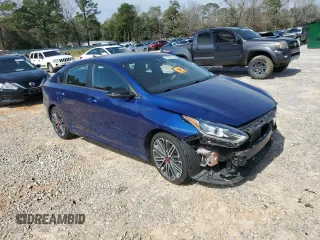 2021 Kia Forte GT with VIN 3KPF44AC3ME318013, listed as a Copart auction lot 45650785 with 24,201 mi miles and Salvage Title. Bid and sale history available at carsss.com. Image 4.