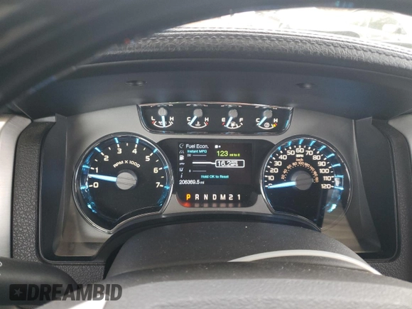 2011 Ford F-150 XL with VIN 1FTFW1EF9BFA03071, listed as a Copart auction lot 50087075 with 206,369 mi miles and Salvage Title. Bid and sale history available at carsss.com. Image 9.
