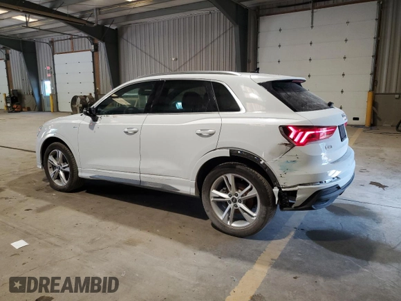 2024 Audi Q3 S line Premium Plus with VIN WA1EEDF37R1055403, listed as a Copart auction lot 60666185 with 6,982 mi miles and Salvage title. Bid and sale history available at DreamBid. Image 2.