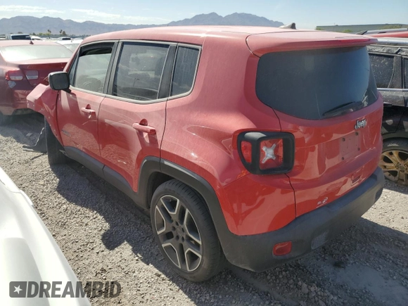 2020 Jeep Renegade Sport with VIN ZACNJAAB4LPM28562, listed as a Copart auction lot 57713845 with 45,466 mi miles and Salvage title. Bid and sale history available at DreamBid. Image 2.