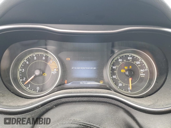 2022 Jeep Cherokee Latitude Lux with VIN 1C4PJMMX7ND500893, listed as a Copart auction lot 52697595 with 46,751 mi miles and Salvage title. Bid and sale history available at DreamBid. Image 9.