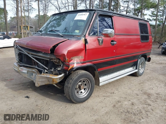 1985 Chevrolet Chevy Van z VIN 1GBEG25H1F7142616, wystawiony jako IAAI lot #41606567 z przebiegiem 19 168 mil mil oraz . Historia ofert i sprzedaży dostępna na DreamBid. Obrazek 17.