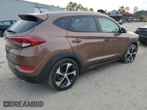 2016 Hyundai Tucson Limited with VIN KM8J33A20GU099902, listed as a Copart auction lot 43022115 with 86,966 mi miles and Salvage Title. Bid and sale history available at DreamBid. Image 3.