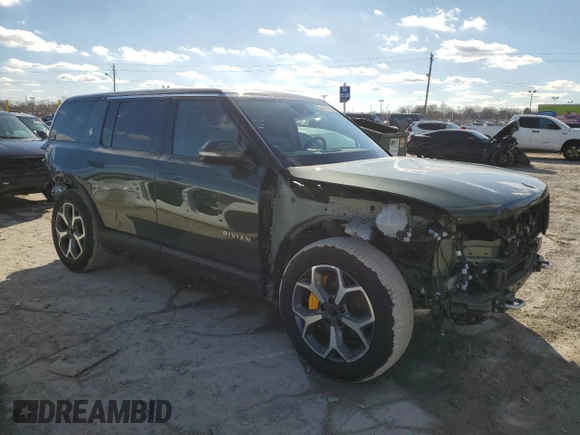 2023 Rivian R1S Adventure with VIN 7PDSGABA4PN027370, listed as a Copart auction lot 47967275 with 14,919 mi miles and Salvage Title. Bid and sale history available at carsss.com. Image 4.