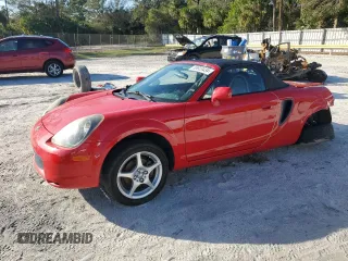 2001 Toyota MR2 with VIN JTDFR320X10028078, listed as a Copart auction lot 85923434 with 81,436 mi miles and Salvage Title. Bid and sale history available at DreamBid. Image 1.